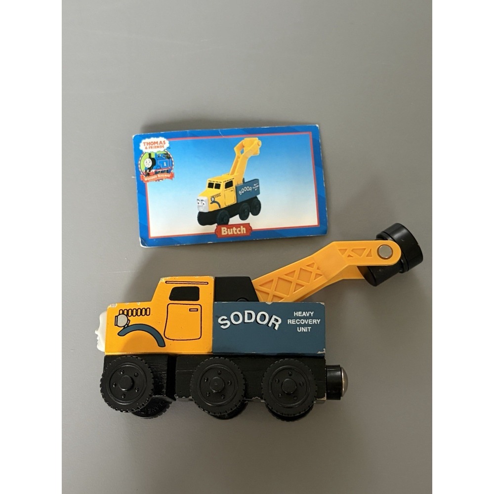 Thomas & Friends Wooden Railway Train BUTCH Sodor Tow Truck Recovery Tank Engine